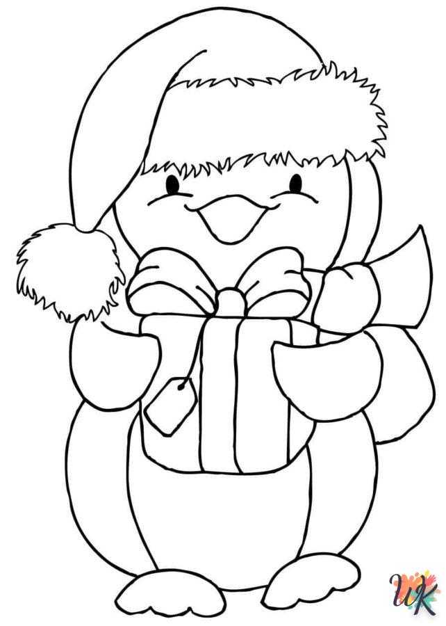 coloriage Noël Mignon  pour enfant de à imprimer