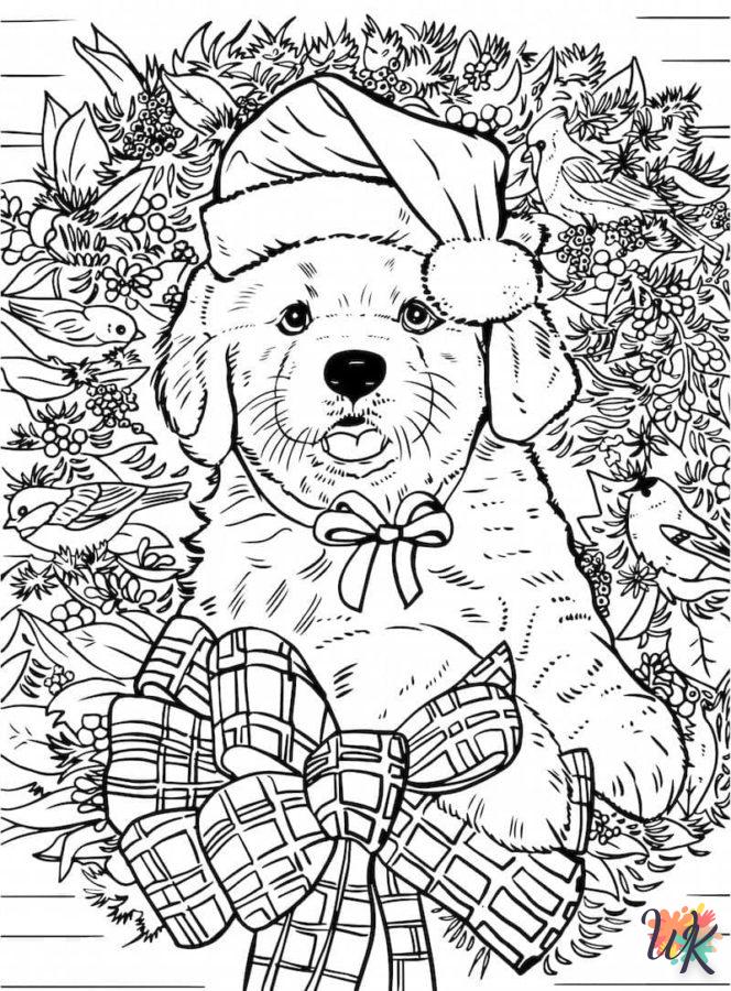 coloriage Noël Mignon  a dessiner en ligne