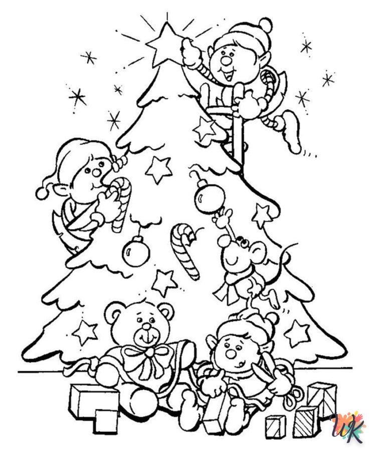 coloriage Noël Mignon  pour enfant de 2 ans