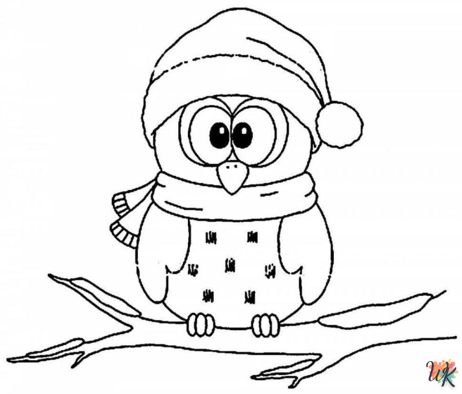 coloriage Noël Mignon  pour enfants a imprimer gratuit