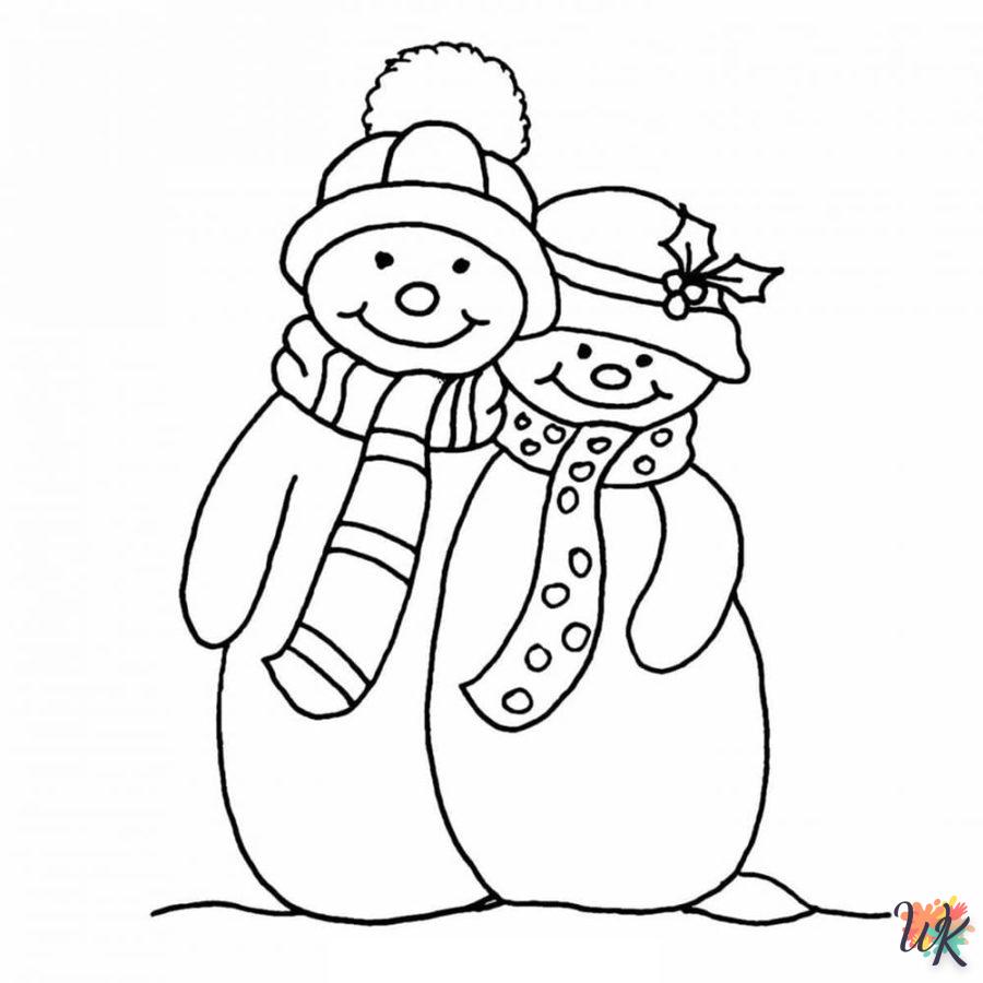 coloriage Noël Mignon  enfant a imprimer