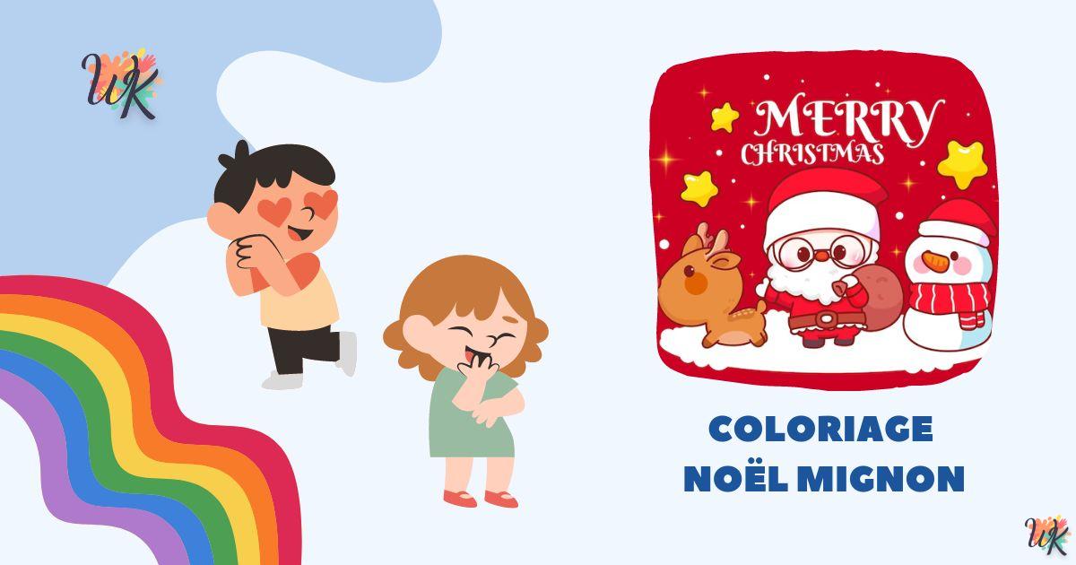 Coloriage Noel Mignon pour Enfants Imprimable Gratuitement 2 Coloriage Noel Mignon pour Enfants Imprimable Gratuitement