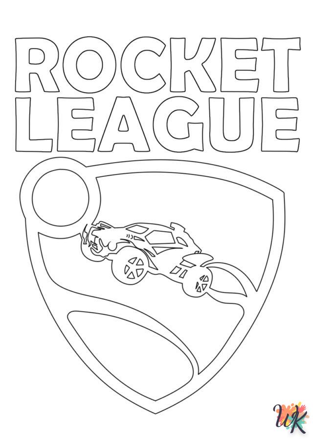 coloriage Rocket League  enfant 5 ans à imprimer