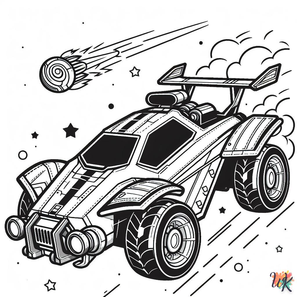 coloriage Rocket League  pour enfant de 4 ans