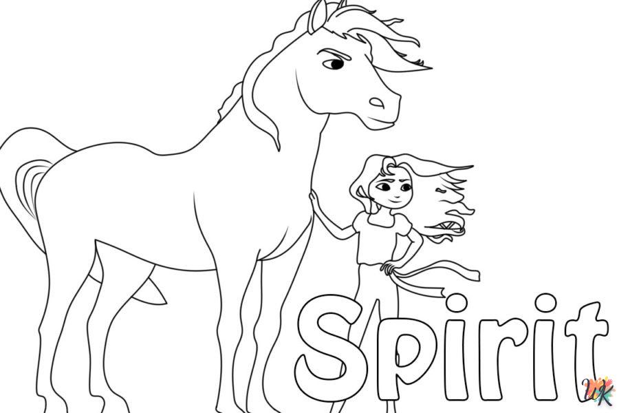 coloriage Spirit  pour enfant de à imprimer