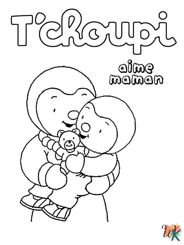 imprimer coloriage Tchoupi  pour enfant