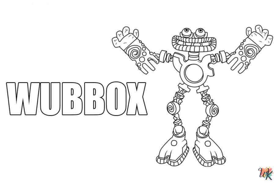 coloriage Wubbox  enfant 6 ans à imprimer