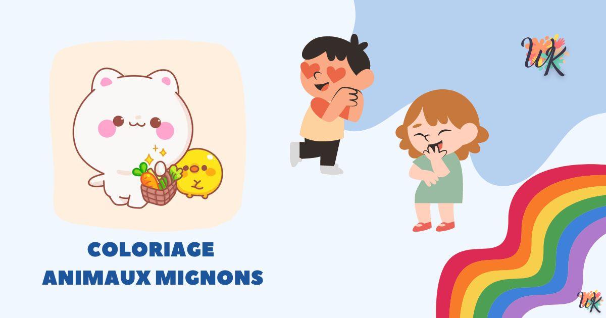 Coloriage Animaux Mignons tirages photo gratuits pour bébés