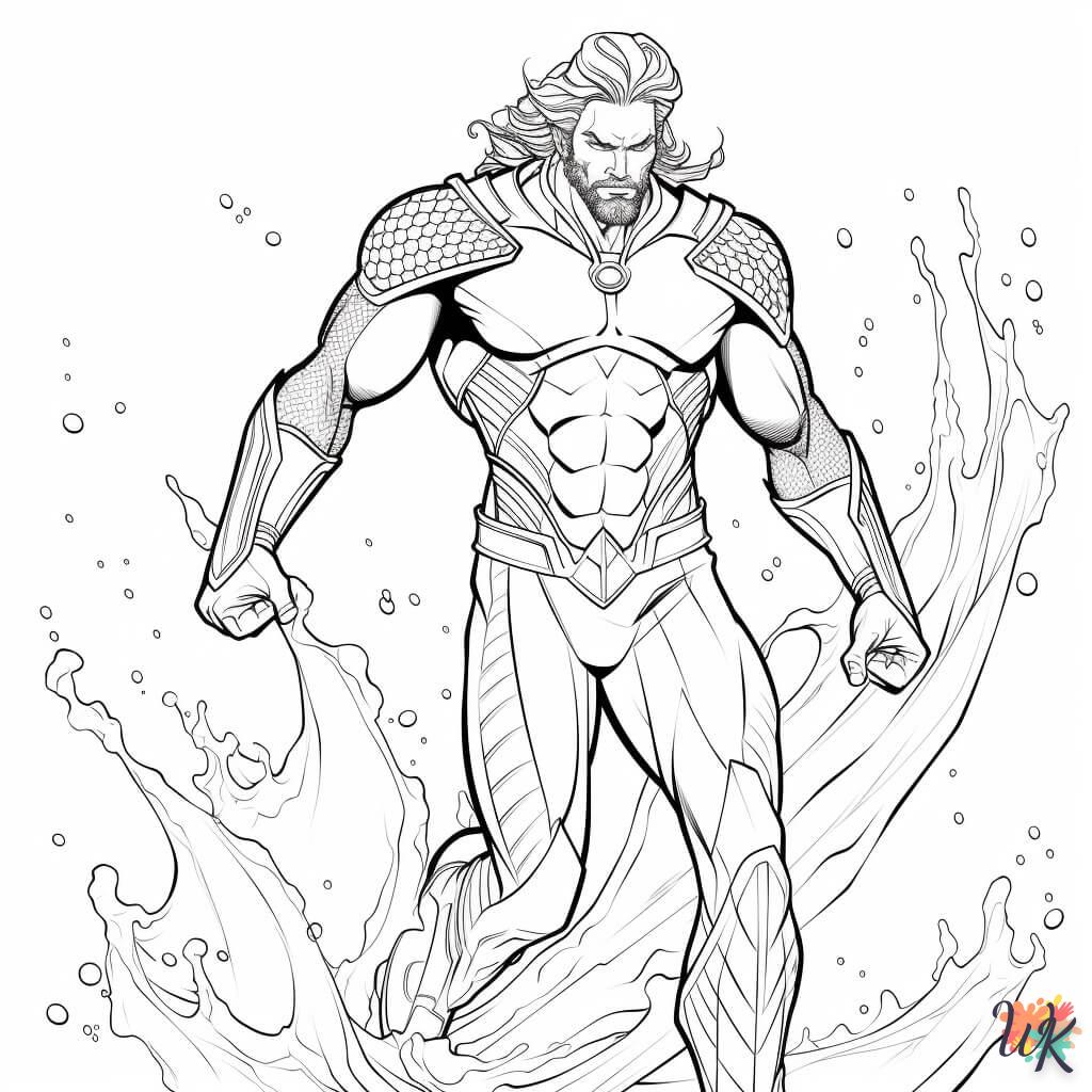 coloriage Aquaman  pour enfant
