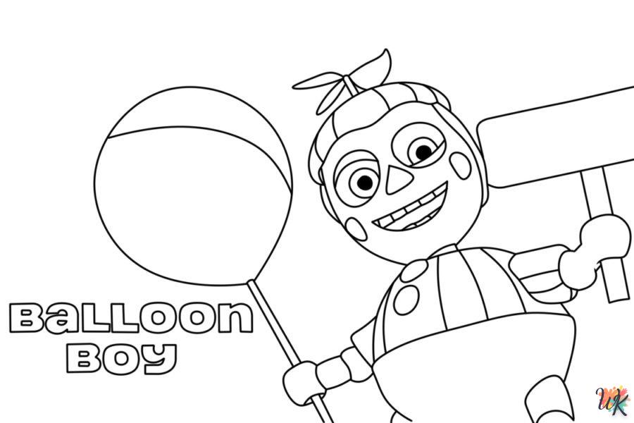 coloriage Balloon Boy Phantom  en ligne pour bebe de 2 ans
