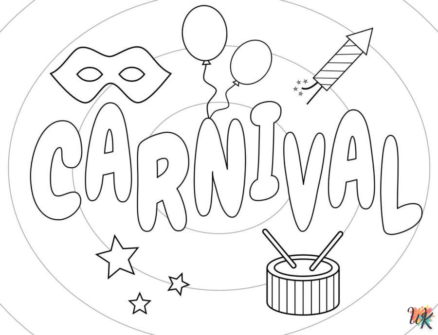 coloriage Carnaval  à imprimer pour enfant de 4 ans