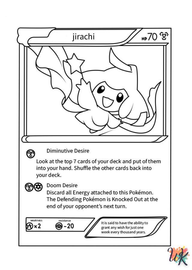 coloriage Cartes Pokemon  educatif pour enfant