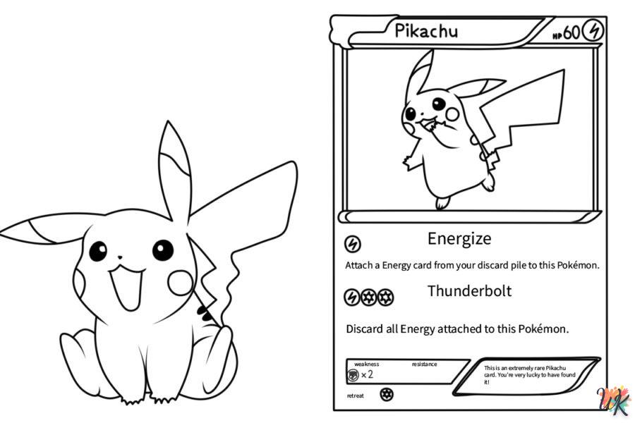 imprimer coloriage Cartes Pokemon  pour enfant