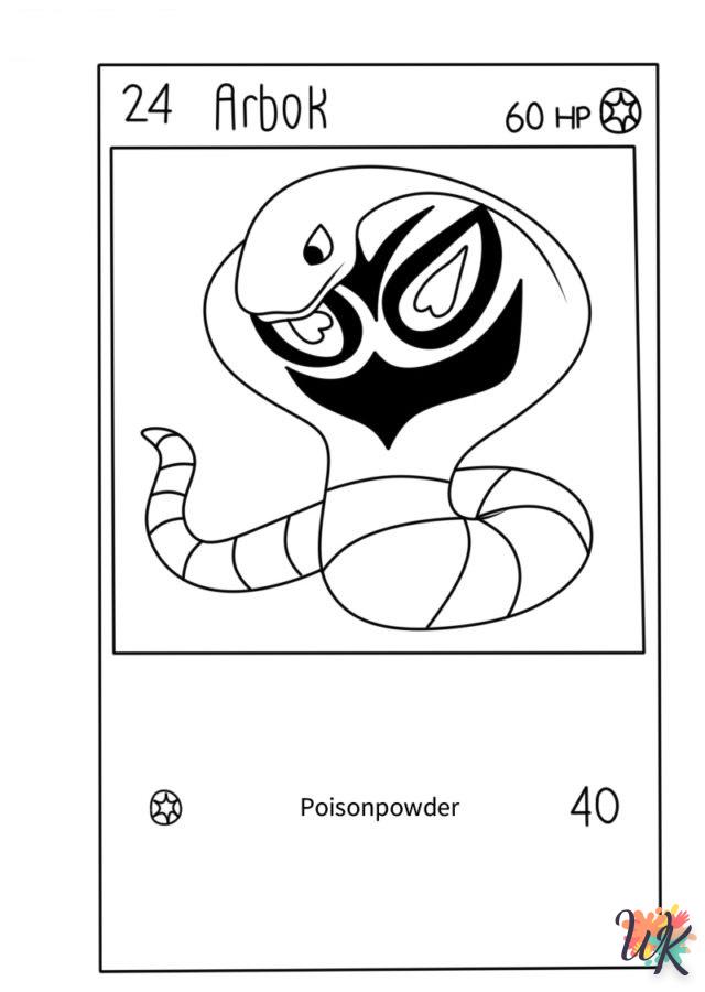 coloriage Cartes Pokemon  et découpage à imprimer