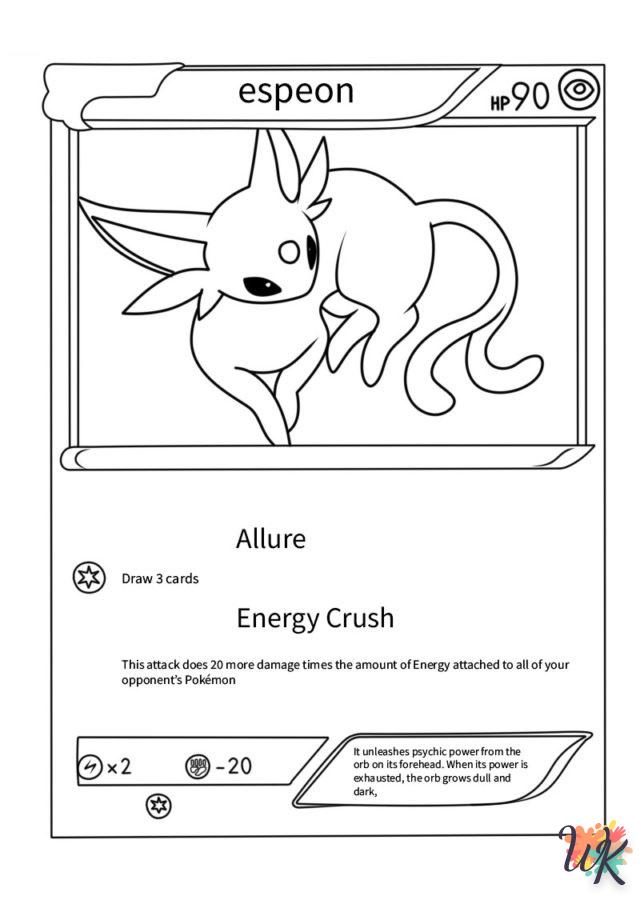 coloriage Cartes Pokemon  pour enfant de à imprimer