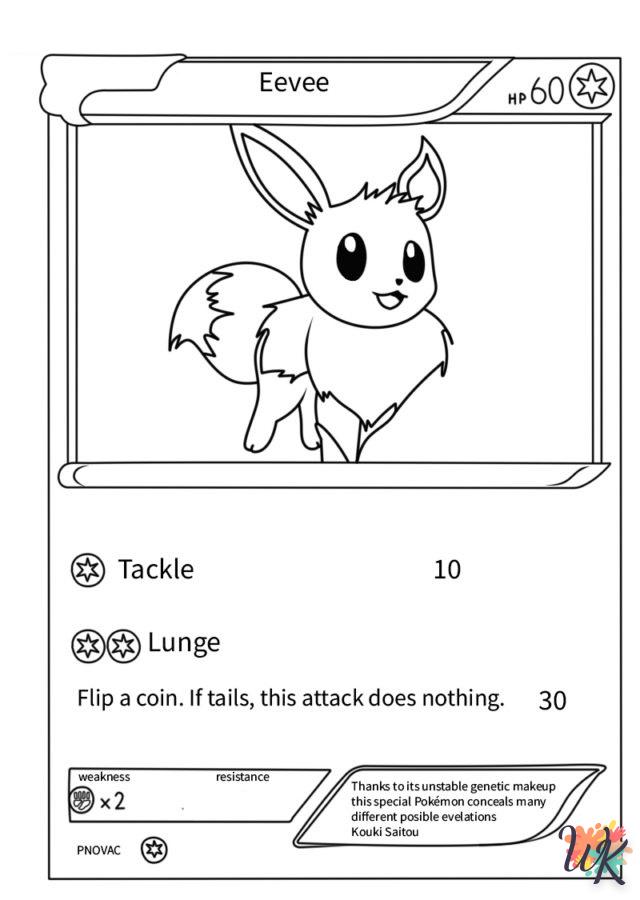 coloriage Cartes Pokemon  et apprentissage