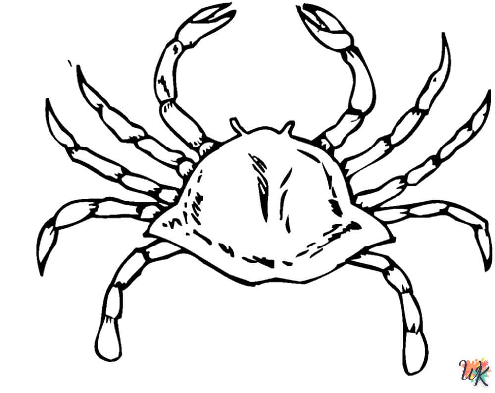 coloriage Crabe  à imprimer pour enfant de 12 ans