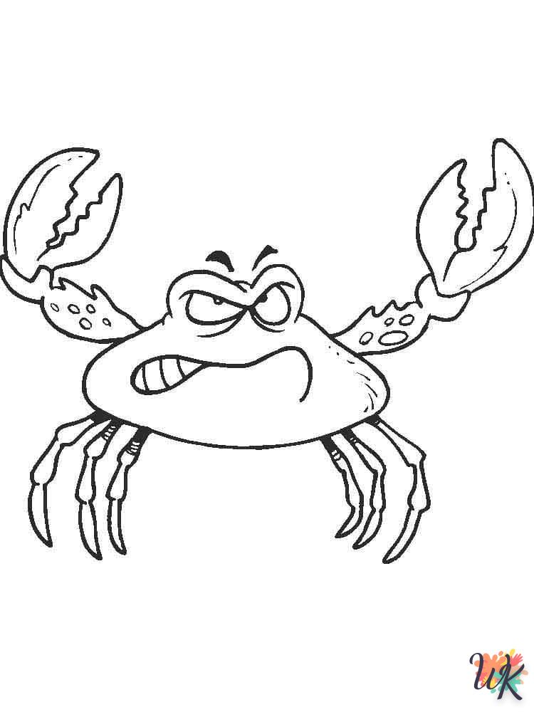 coloriage Crabe  en ligne