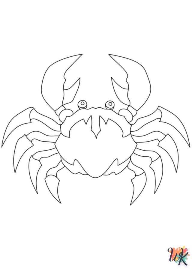 coloriage Crabe  pour enfant de 6 ans