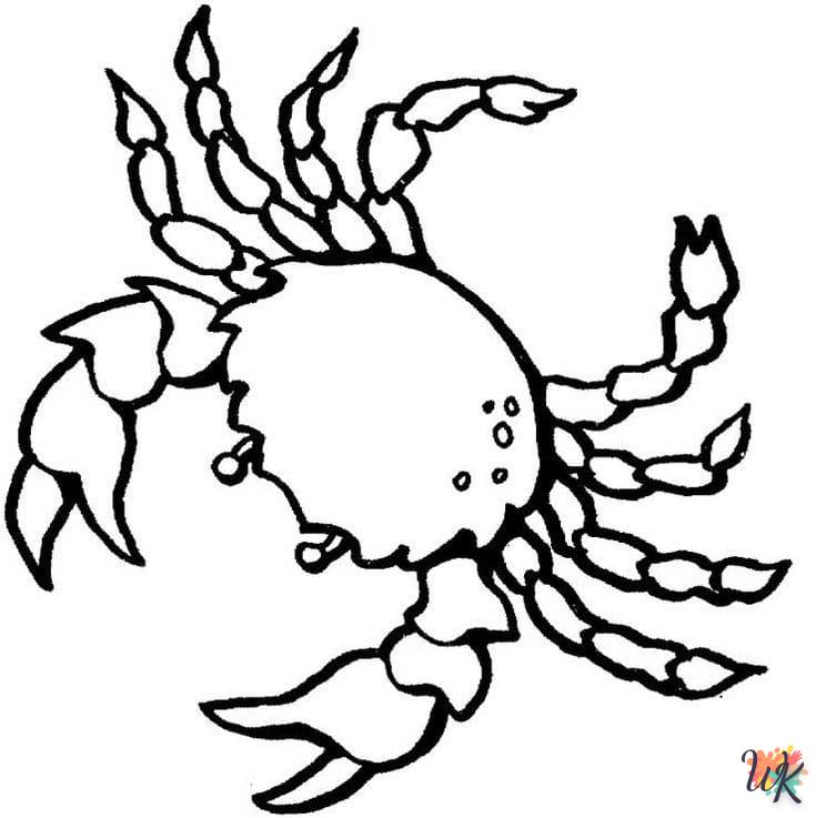 coloriage Crabe  en ligne