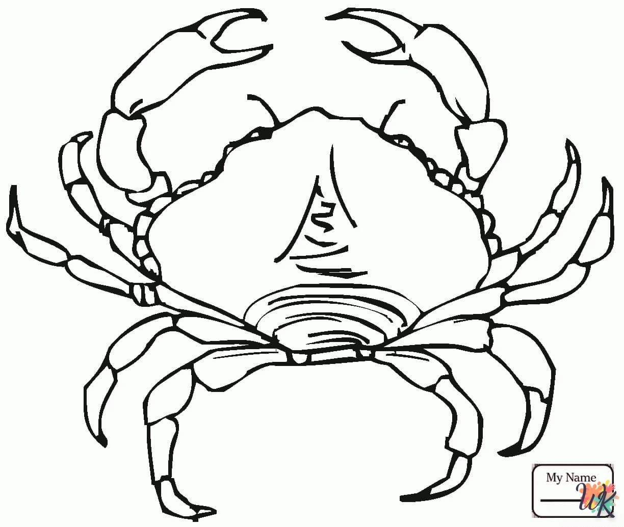 coloriage Crabe  en ligne 8 ans