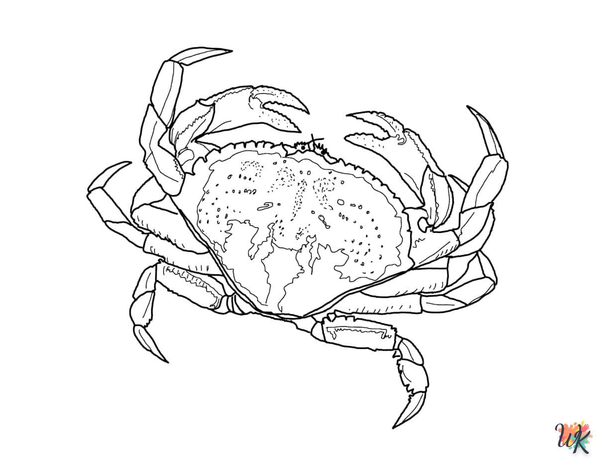 coloriage Crabe  en ligne gratuit pour 12 ans