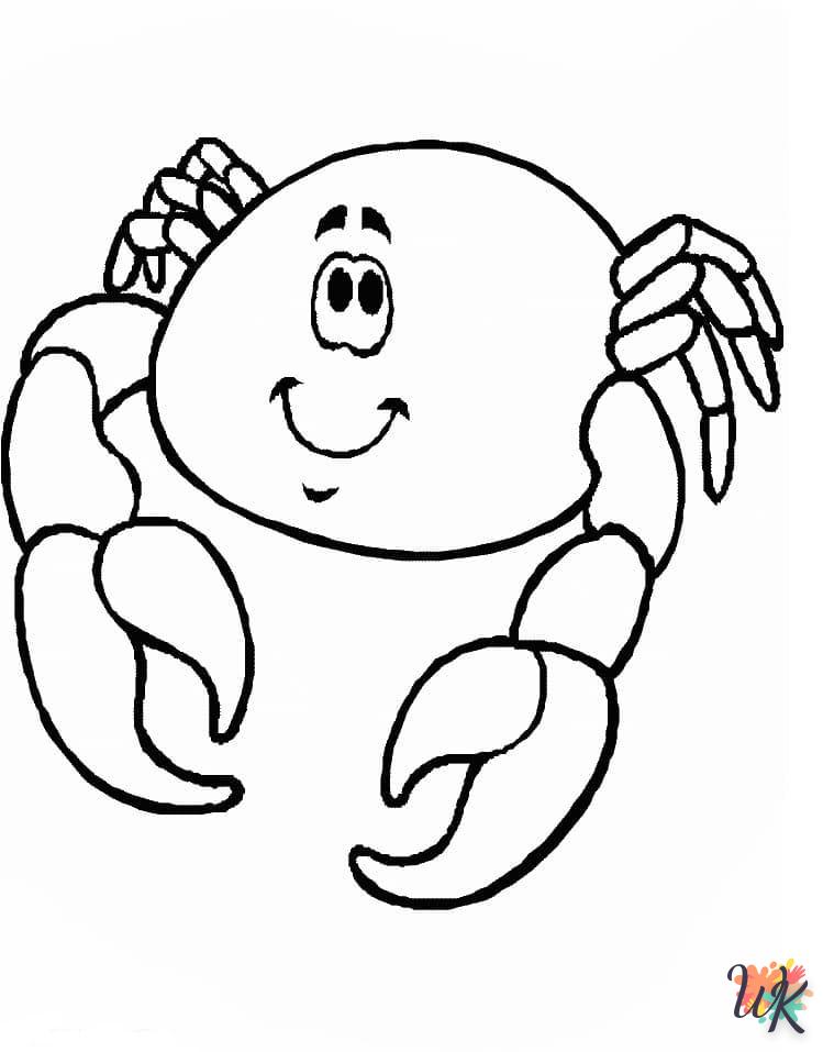 coloriage Crabe  pour enfants à télécharger
