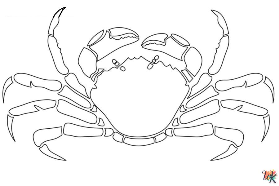 coloriage Crabe  pour primaire