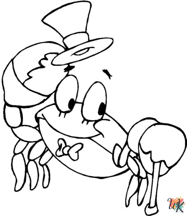 coloriage Crabe  et dessin a imprimer