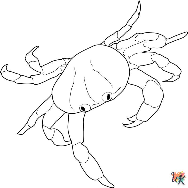 coloriage Crabe  pour enfant de 3 ans