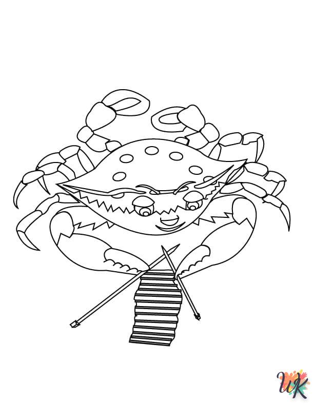 coloriage Crabe  et dessins