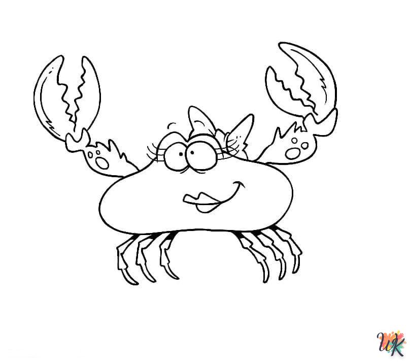 coloriage Crabe  pour enfants à télécharger