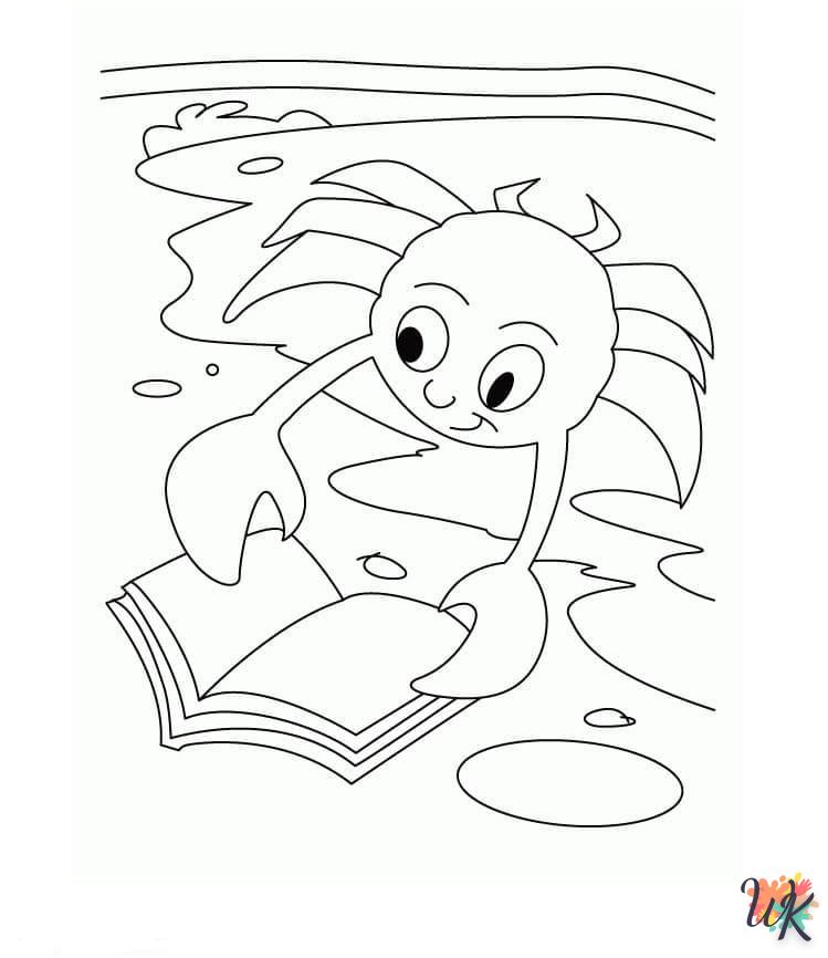coloriage Crabe  enfant à imprimer pdf