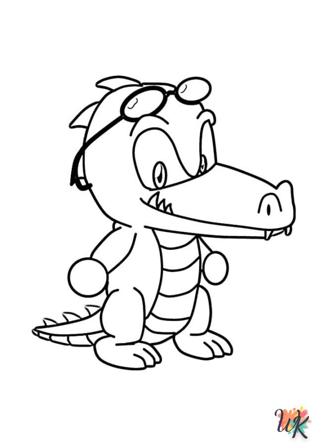 coloriage Crocodile  pour enfant a imprimer