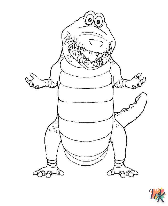 coloriage Crocodile  enfant 8 ans a imprimer