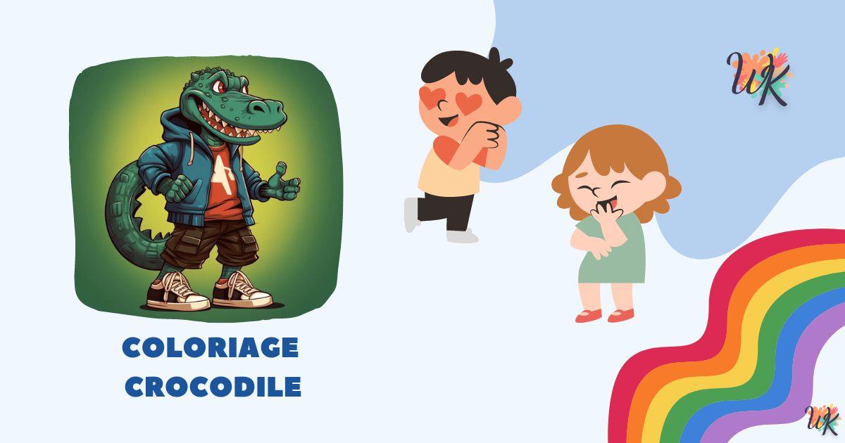 Coloriage Crocodile – collection spéciale gratuite à imprimer