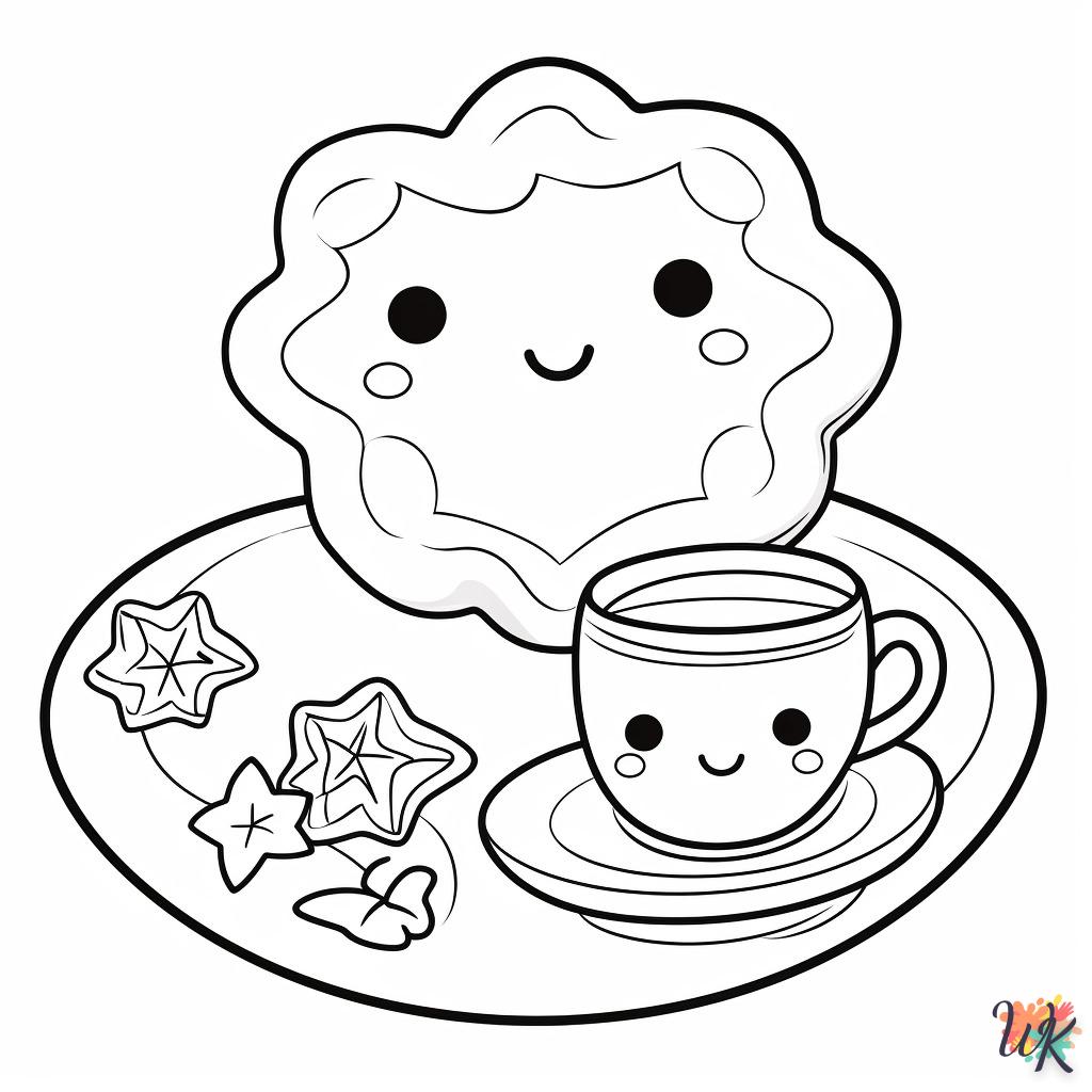 coloriage Galette  educatif pour enfant