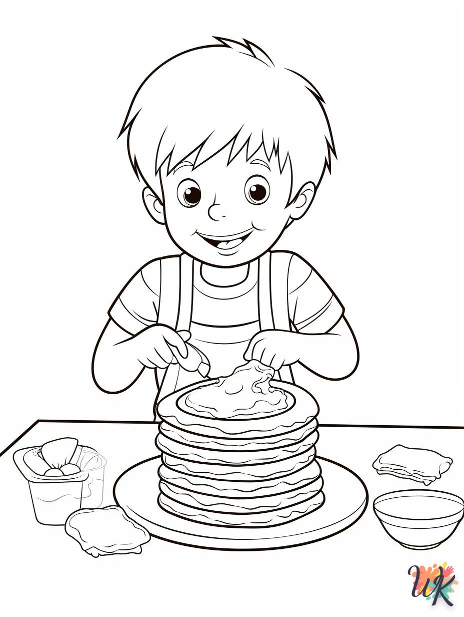 coloriage Galette  en ligne maternelle