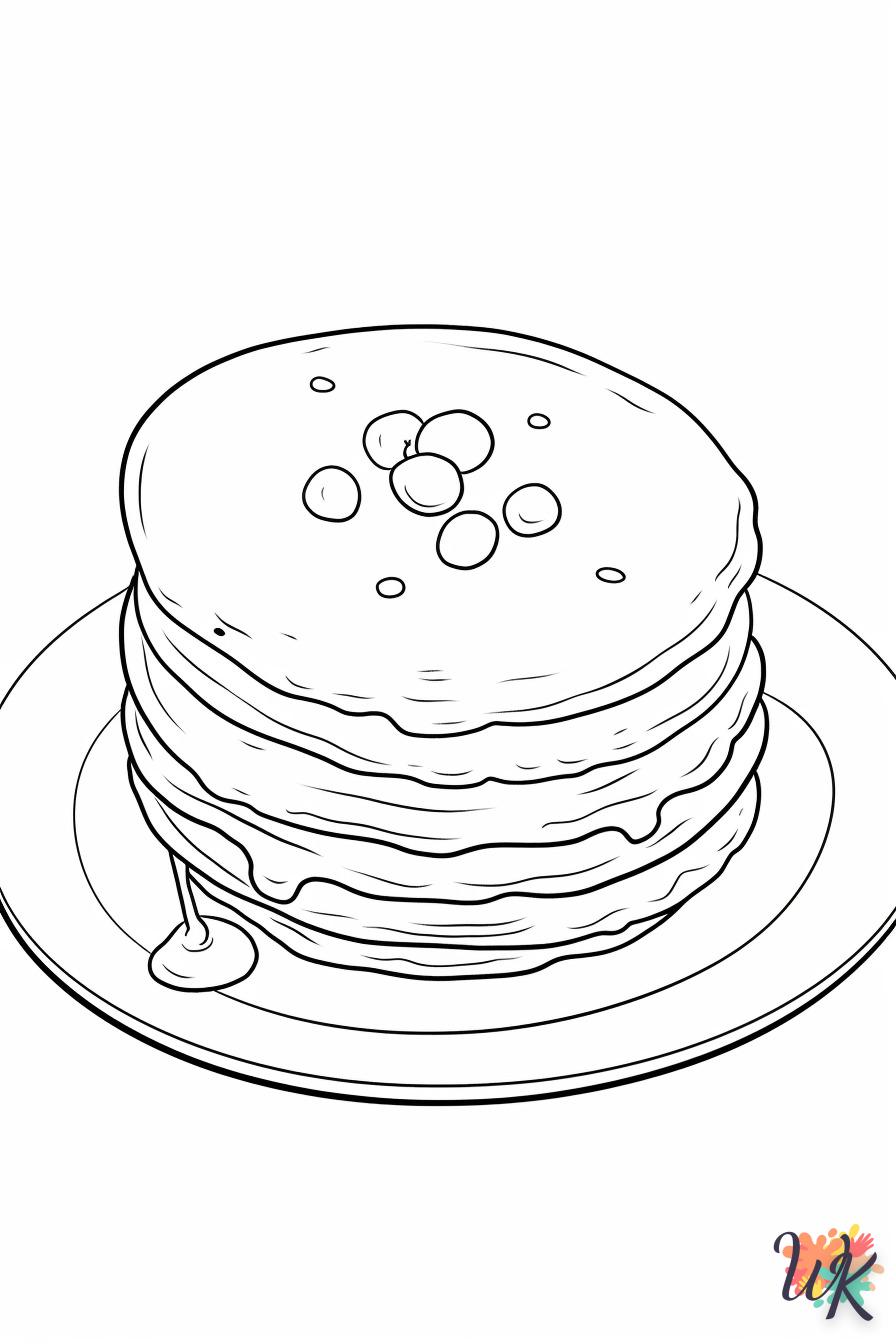 coloriage Galette  gratuit en ligne