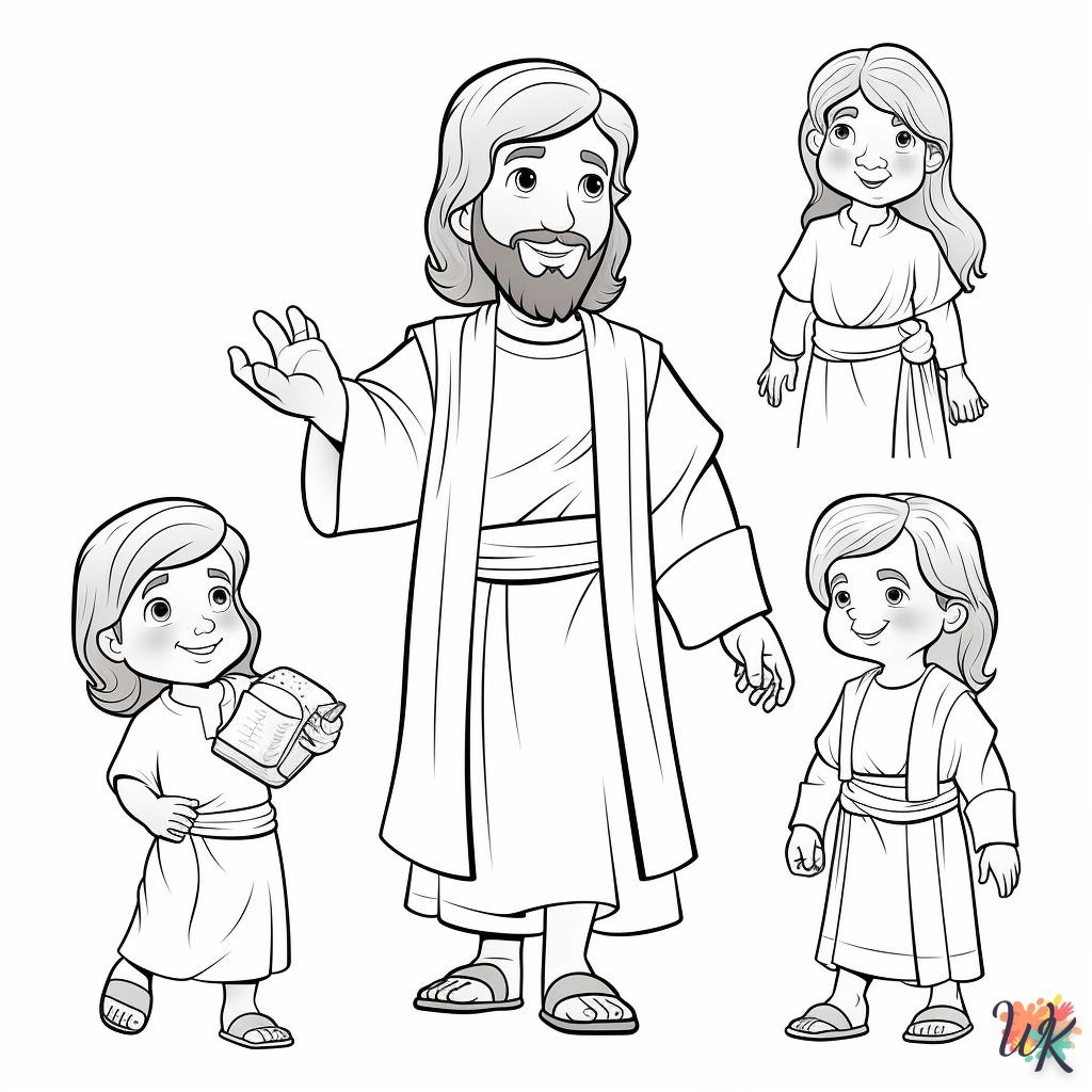 image pour coloriage Jésus  enfant