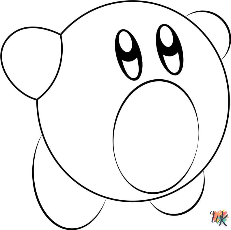 coloriage Kirby  à imprimer pour enfant de 9 ans
