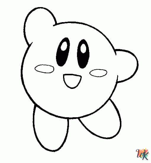 coloriage Kirby  en ligne maternelle