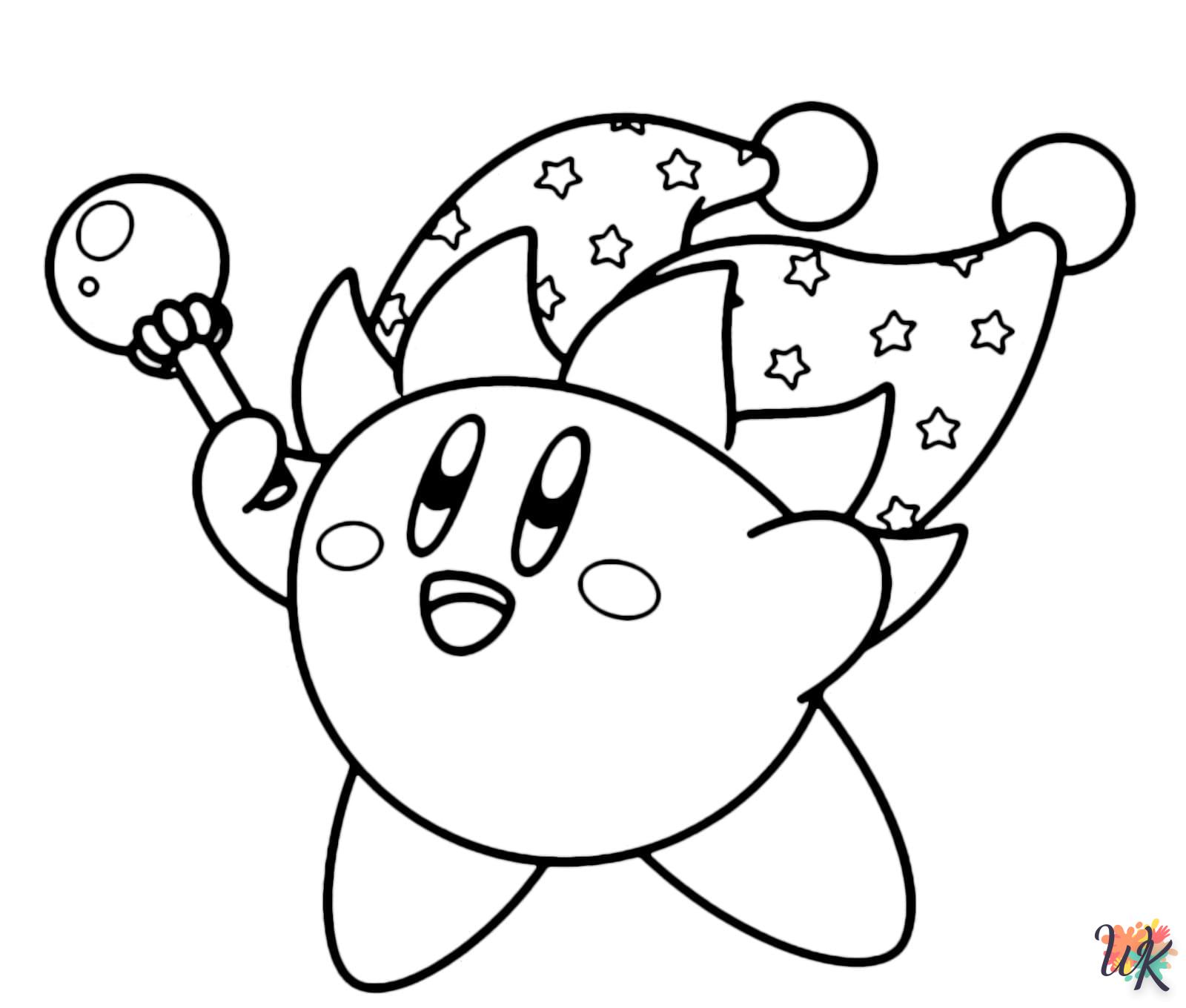 coloriage Kirby  en ligne pour bebe de 2 ans