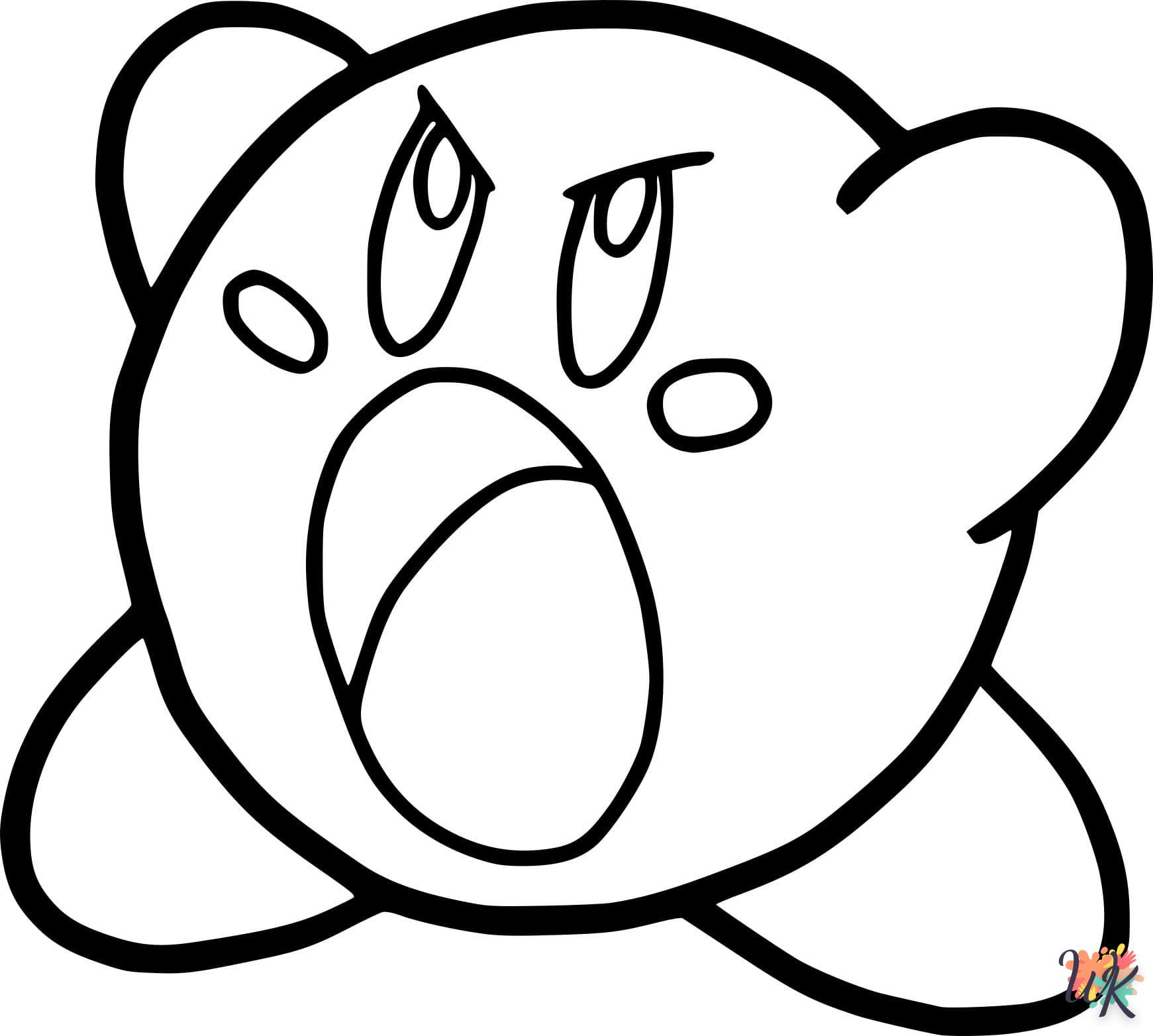 coloriage Kirby  pour enfants a imprimer