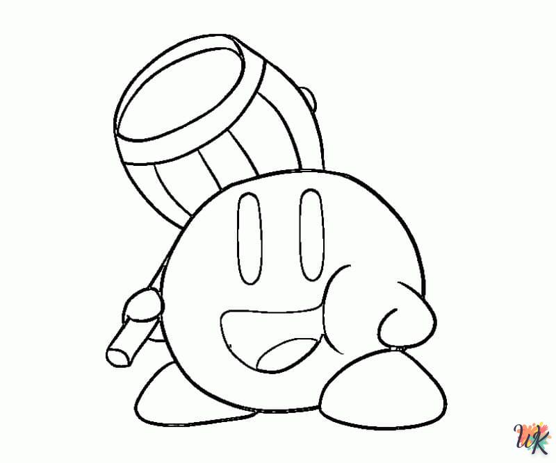 coloriage Kirby  bebe animaux a imprimer gratuit