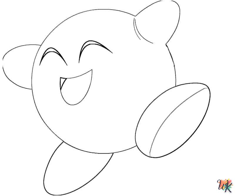coloriage Kirby  pour enfant a imprimer