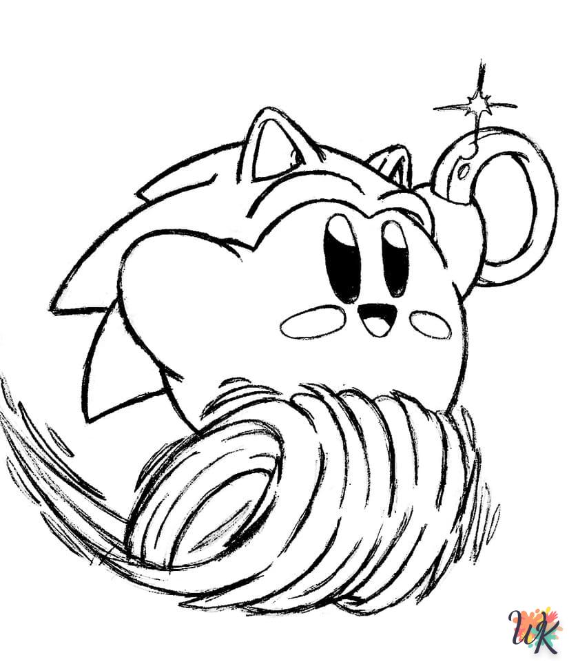 coloriage Kirby  à imprimer gratuitement