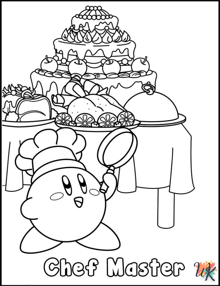 coloriage Kirby  pour enfant de 3 ans
