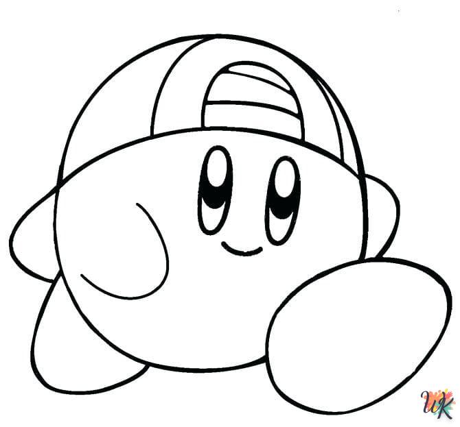 coloriage Kirby  pour enfant de 3 ans