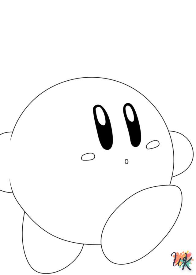 coloriage Kirby  pour lutter contre le stress